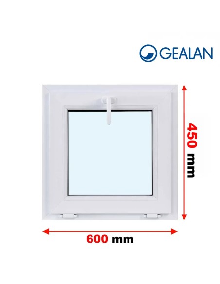 Kunststofffenster PVC Fenster 60 x 45 cm KIPP Gealan S 9000
