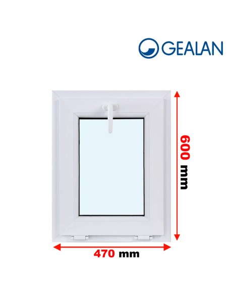 Kunststofffenster PVC Fenster 47 x 60 cm KIPP Gealan S 9000