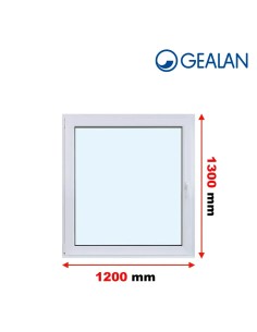 Kunststofffenster PVC Fenster 120 x 130 cm DREH/KIPP Gealan Linear