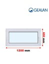 Kunststofffenster PVC Fenster 120 x 65 cm DREH/KIPP Gealan Linear