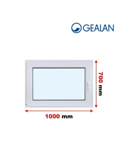 Kunststofffenster PVC Fenster 100 x 70 cm DREH/KIPP Gealan Linear