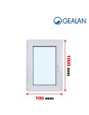 Kunststofffenster PVC Fenster 70 x 100 cm DREH/KIPP Gealan Linear