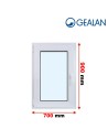 Kunststofffenster PVC Fenster 70 x 90 cm DREH/KIPP Gealan Linear