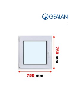 Kunststofffenster PVC Fenster 70 x 70 cm DREH/KIPP Gealan Linear