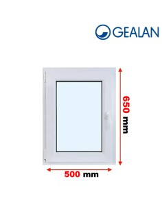 Kunststofffenster PVC Fenster 50 x 65 cm DREH/KIPP Gealan Linear