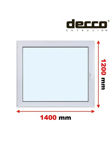 Kunststofffenster PVC Fenster 140 x 120 cm DREH/KIPP Decco EkoSun 6