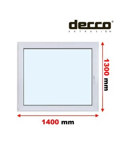 Kunststofffenster PVC Fenster 140 x 130 cm DREH/KIPP Decco EkoSun 6