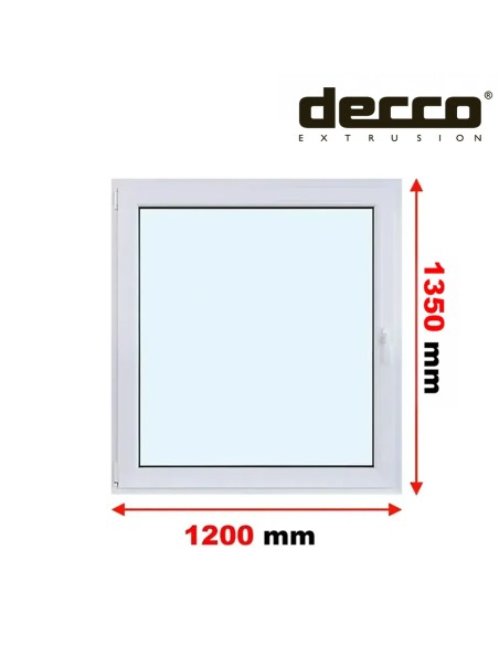 Kunststofffenster PVC Fenster 120 x 135 cm DREH/KIPP Decco EkoSun 6