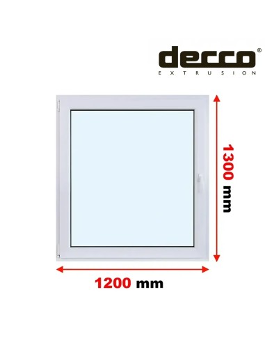 Kunststofffenster PVC Fenster 120 x 130 cm DREH/KIPP Decco EkoSun 6