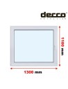 Kunststofffenster PVC Fenster 130 x 110 cm DREH/KIPP Decco EkoSun 6