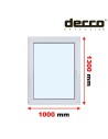 Kunststofffenster PVC Fenster 100 x 130 cm DREH/KIPP Decco EkoSun 6