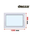 Kunststofffenster PVC Fenster 120 x 80 cm DREH/KIPP Decco EkoSun 6