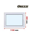 Kunststofffenster PVC Fenster 110 x 80 cm DREH/KIPP Decco EkoSun 6