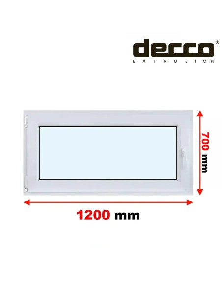 Kunststofffenster PVC Fenster 120 x 70 cm DREH/KIPP Decco EkoSun 6