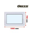 Kunststofffenster PVC Fenster 100 x 70 cm DREH/KIPP Decco EkoSun 6