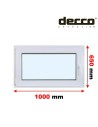 Kunststofffenster PVC Fenster 100 x 65 cm DREH/KIPP Decco EkoSun 6
