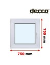 Kunststofffenster PVC Fenster 75 x 75 cm DREH/KIPP Decco EkoSun 6