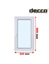 Kunststofffenster PVC Fenster 60 x 90 cm DREH/KIPP Decco EkoSun 6