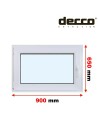 Kunststofffenster PVC Fenster 90 x 65 cm DREH/KIPP Decco EkoSun 6