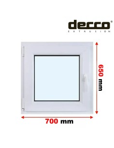 Kunststofffenster PVC Fenster 70 x 65 cm DREH/KIPP Decco EkoSun 6