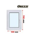 Kunststofffenster PVC Fenster 50 x 70 cm DREH/KIPP Decco EkoSun 6