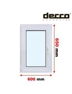 Kunststofffenster PVC Fenster 60 x 65 cm DREH/KIPP Decco EkoSun 6