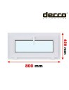 Kunststofffenster PVC Fenster 80 x 45 cm KIPP Decco EkoSun 6