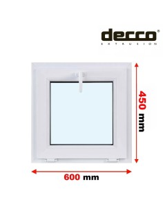 Kunststofffenster PVC Fenster 60 x 45 cm KIPP Decco EkoSun 6