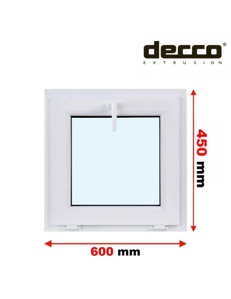 Kunststofffenster PVC Fenster 60 x 45 cm KIPP Decco EkoSun 6