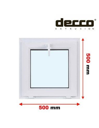 Kunststofffenster PVC Fenster 50 x 50 cm KIPP Decco EkoSun 6
