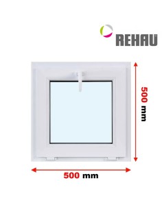 Kunststofffenster PVC Fenster 50 x 50 cm KIPP Rehau Synego