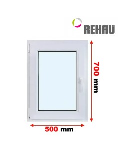 Kunststofffenster PVC Fenster 50 x 70 cm DREH/KIPP Rehau Synego