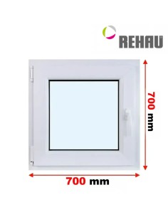 Kunststofffenster PVC Fenster 70 x 70 cm DREH/KIPP Rehau Synego