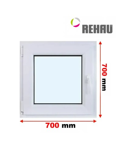 Kunststofffenster PVC Fenster 70 x 70 cm DREH/KIPP Rehau Synego