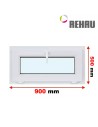 Kunststofffenster PVC Fenster 90 x 50 cm KIPP Rehau Synego
