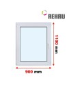 Kunststofffenster PVC Fenster 90 x 110 cm DREH/KIPP Rehau Synego
