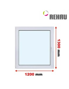 Kunststofffenster PVC Fenster 120 x 130 cm DREH/KIPP Rehau Synego