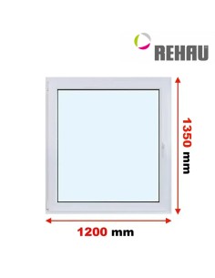 Kunststofffenster PVC Fenster 120 x 135 cm DREH/KIPP Rehau Synego