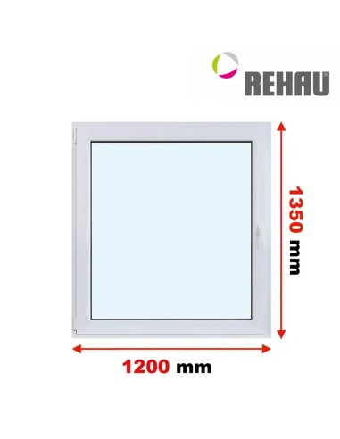 Kunststofffenster PVC Fenster 120 x 135 cm DREH/KIPP Rehau Synego
