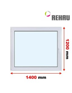 Kunststofffenster PVC Fenster 140 x 120 cm DREH/KIPP Rehau Synego