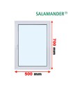 Kunststofffenster PVC Fenster 50 x 70 cm DREH/KIPP Salamander GreenEvolution 76