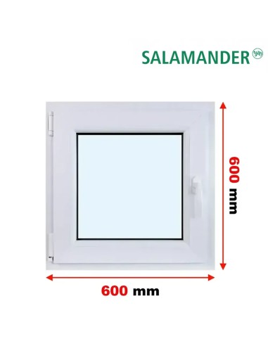 Kunststofffenster PVC Fenster 60 x 60 cm DREH/KIPP Salamander GreenEvolution 76