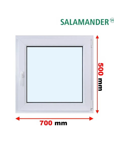 Kunststofffenster PVC Fenster 70 x 50 cm DREH/KIPP Salamander GreenEvolution 76
