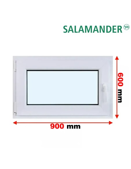 Kunststofffenster PVC Fenster 90 x 60 cm DREH/KIPP Salamander GreenEvolution 76