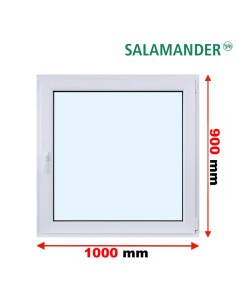 Kunststofffenster PVC Fenster 100 x 90 cm DREH/KIPP Salamander GreenEvolution 76