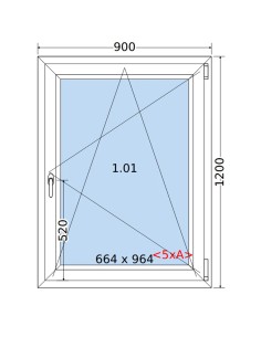 Kunststofffenster PVC Fenster 90 x 120 cm DREH/KIPP Salamander GreenEvolution 76 2