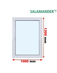 Kunststofffenster PVC Fenster 100 x 130 cm DREH/KIPP Salamander GreenEvolution 76