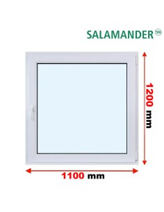 Kunststofffenster PVC Fenster 110 x 120 cm DREH/KIPP Salamander GreenEvolution 76