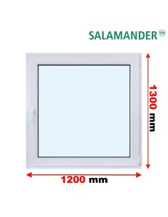 Kunststofffenster PVC Fenster 120 x 130 cm DREH/KIPP Salamander GreenEvolution 76