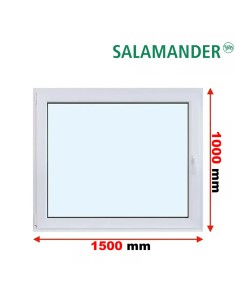 Kunststofffenster PVC Fenster 150 x 100 cm DREH/KIPP Salamander GreenEvolution 76